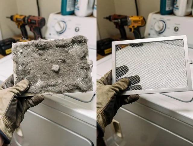 Professional lint trap cleaning by Warrensville Heights Dryer Vent Cleaning in Warrensville Heights