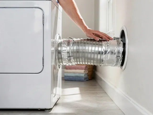 Professional dryer vent hose installation by Warrensville Heights Dryer Vent Cleaning in Warrensville Heights