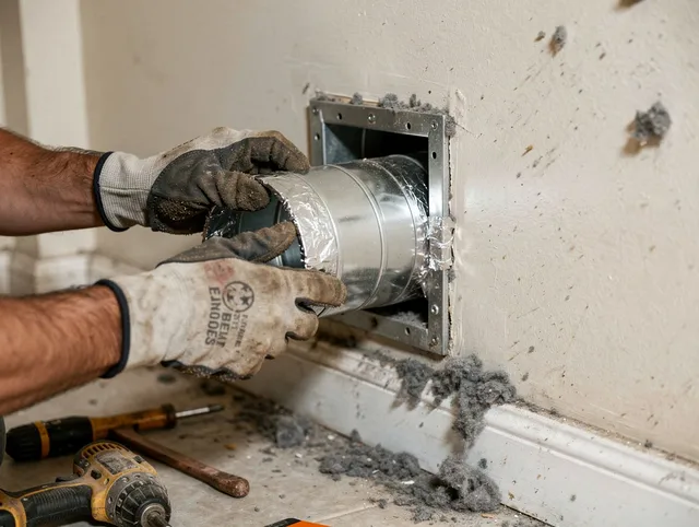 Professional dryer vent repair and installation by Warrensville Heights Dryer Vent Cleaning in Warrensville Heights