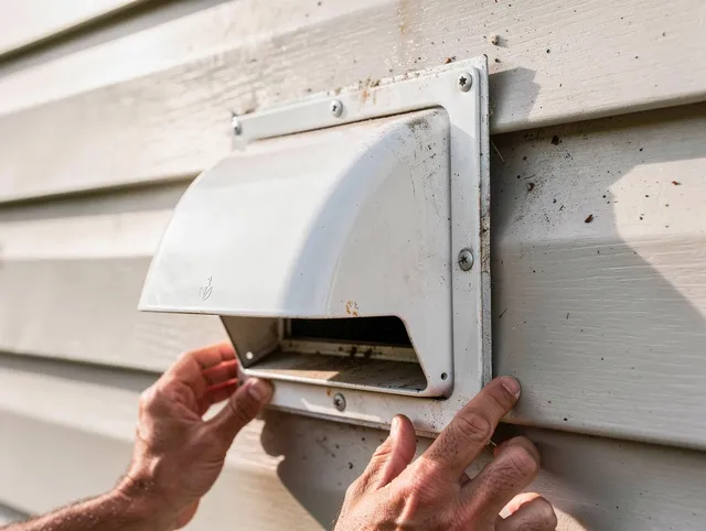 Warrensville Heights Dryer Vent Cleaning technician delivering thorough residential dryer vent cleaning service in Warrensville Heights
